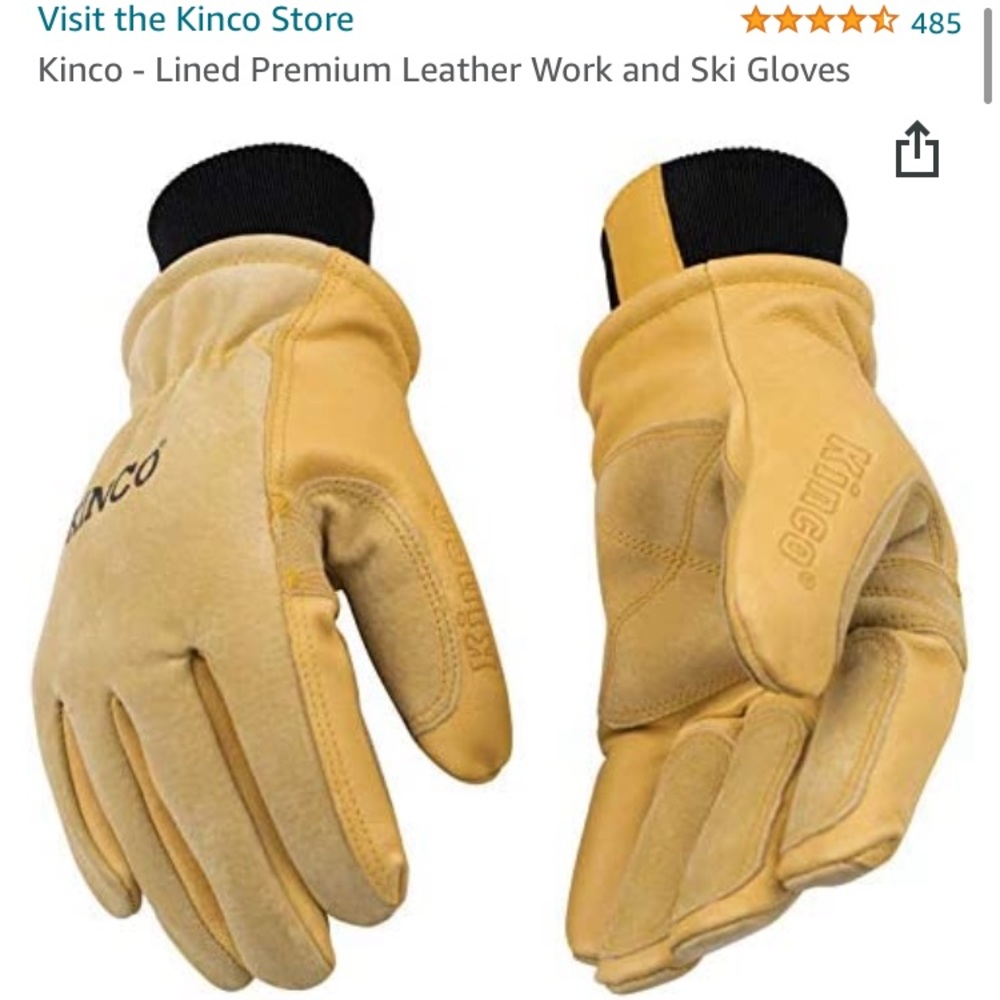 Kinco - Lined Premium Leather Work and Ski Gloves